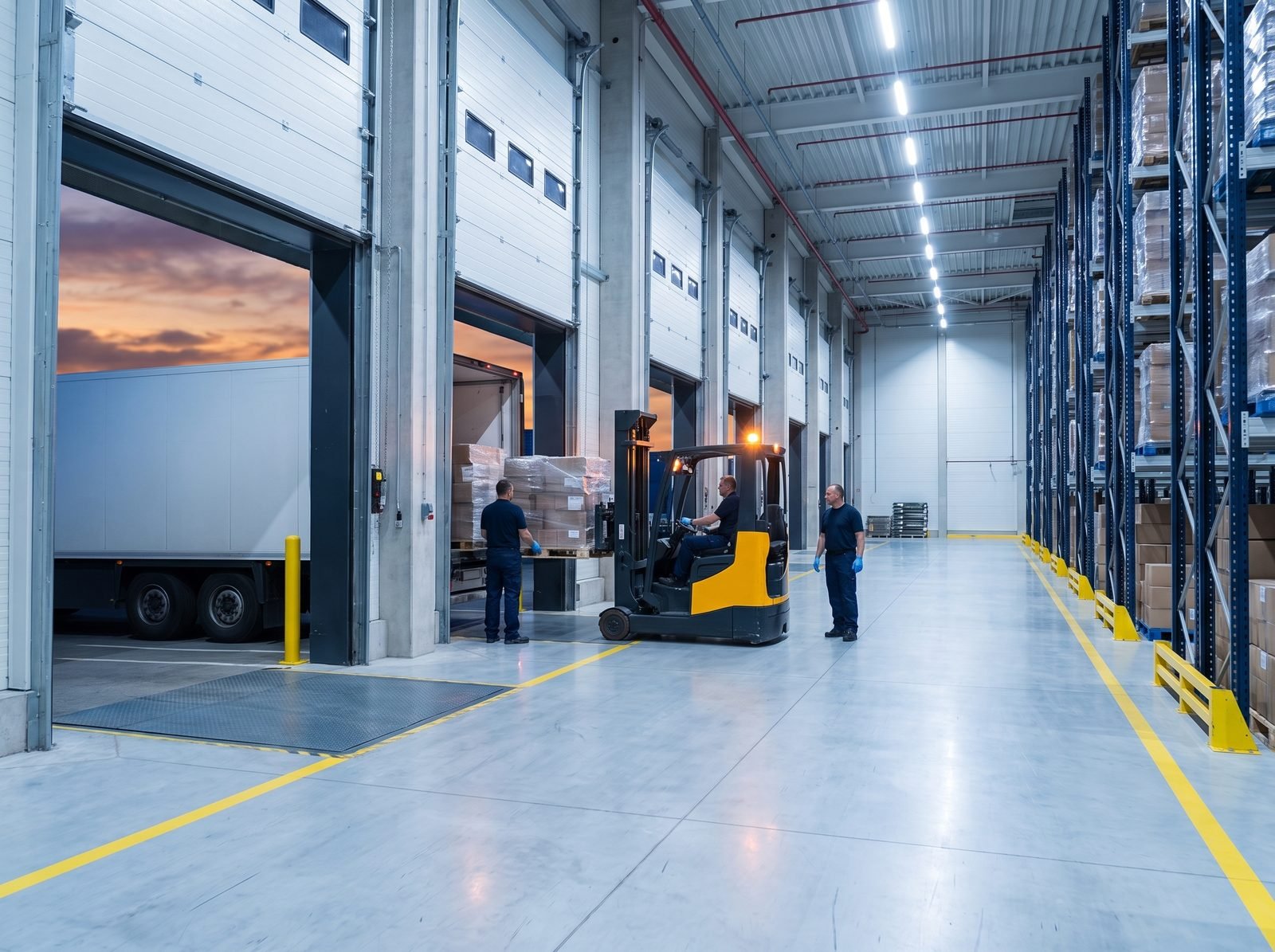 Loading dock at the Nextgen US warehouse